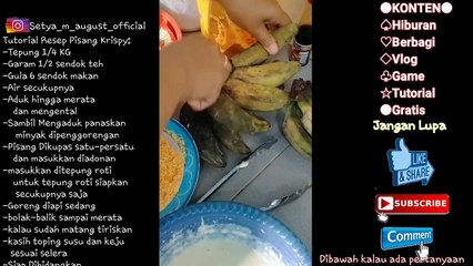 Resep Pisang Goreng Krispy