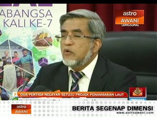 Dua pertiga nelayan setuju projek penambakan laut