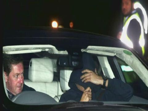 Jose Mourinho appears to leave Chelsea training ground after being sacked