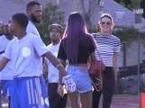 Exclu vidéo : Kendall Jenner : ultra complice avec le rappeur The Game lors du 