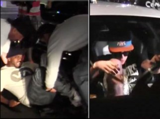 Exclu vidéo : Justin Bieber renverse un photographe au volant de sa Ferrari ! Regardez nos images !