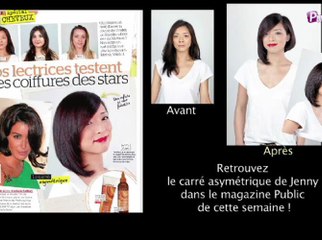 Exclu vidéo : relooking beauté : Jenny a testé le carré asymétrique de Jenifer !