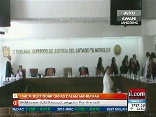 Hakim bertindak ganas dalam mahkamah