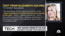 Elizabeth Holmes' texts to COO revealed to CNBC amid popular trial