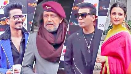 Karan Johar, Parineeti Chopra, Mithun Chakraborty And Harsh Clicked At Hunarbaaz Set