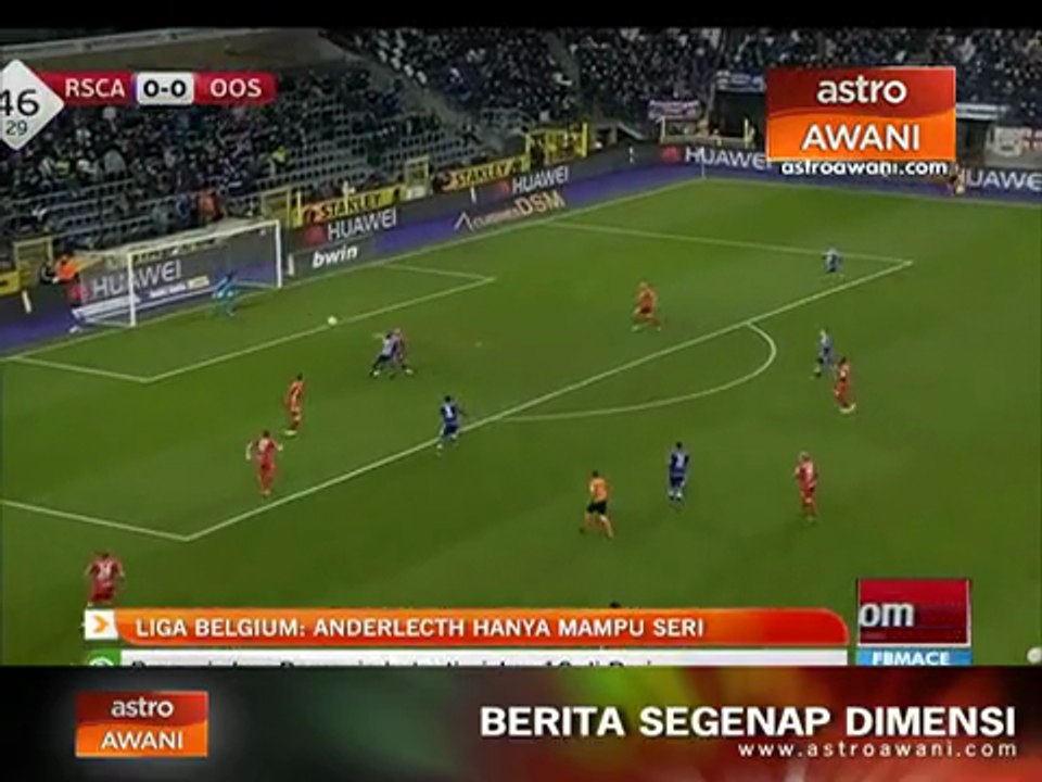 Liga Belgium: Anderlecth hanya mampu seri menentang Oostende