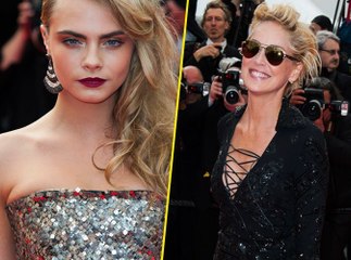 Exclu Vidéo : Sharon Stone & Cara Delevingne : Nos it girls à paillettes du jour !