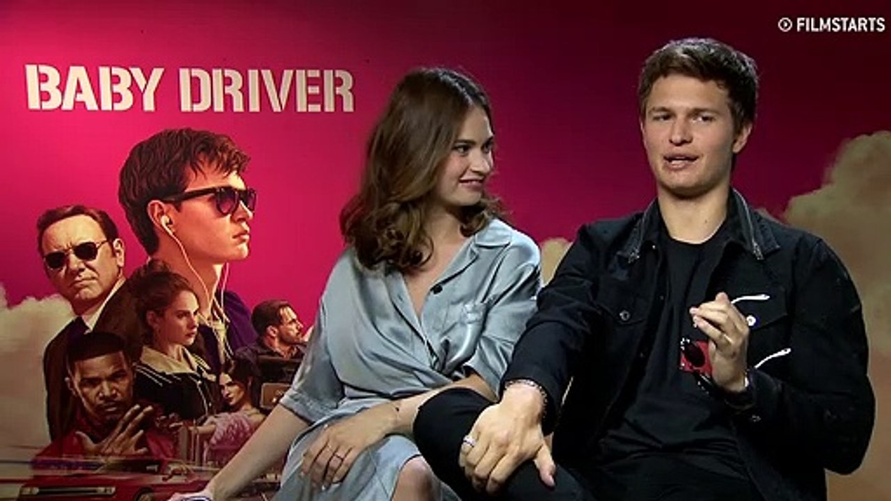 FILMSTARTS-Interview zu "Baby Driver" mit Ansel Elgort, Jamie Foxx, Jon Hamm, Eiza Gonzalez und Lily James (FILMSTARTS-Original)