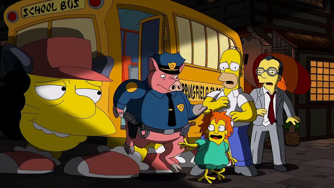 Ausschnitt aus der 10. Episode der 25. Staffel von "Die Simpsons": Ein Tribut an Hayao Miyazaki