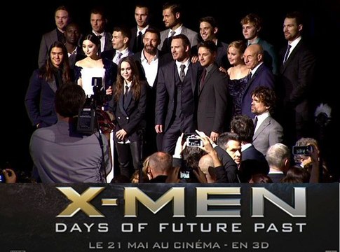 Exclu vidéo : Ellen Page, Jennifer Lawrence et Hugh Jackman à l'avant-première de X Men : Days of futur past