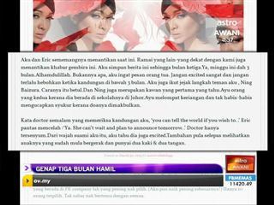 Genap 3 bulan hamil