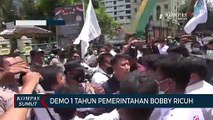 Demo Setahun Pemerintahan Wali Kota Medan Bobby Nasution Berlangsung Ricuh