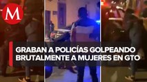 Policías agreden a dos mujeres afuera de un bar en Guanajuato