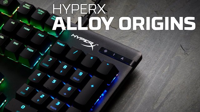 Teclado mecánico para videojuegos RGB - HyperX Alloy Origins