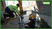 Rochefort : Trois plongeurs consolident le pont de Vignée