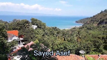 Traveling to beach sawarna sukabumi Indonesia