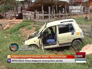 Rumah penduduk rosak teruk