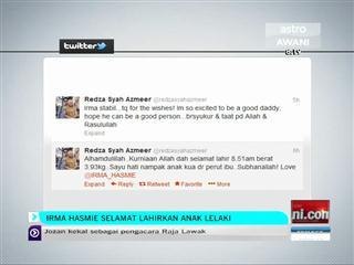 Irma Hasmie selamat lahirkan anak lelaki