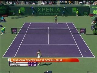 Sharapova tempah slot ke separuh akhir