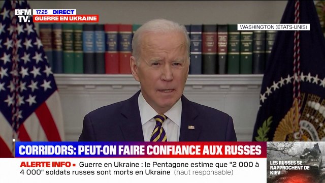 Joe Biden: Nous allons interdire l'importation de gaz et de pétrole russes
