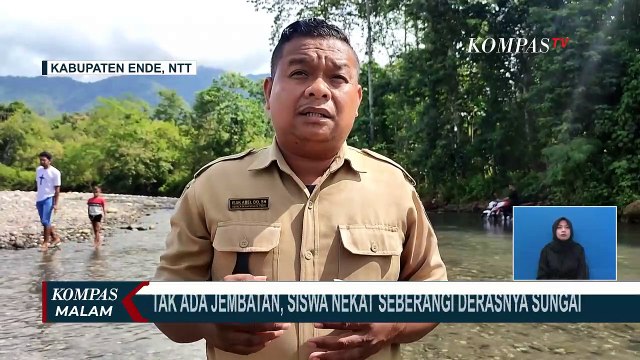 Sejak 1961, Siswa SDI Niosanggo Harus Bertaruh Nyawa & Seberangi Sungai Deras Demi Menimba Ilmu