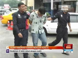 Lelaki diberkas cubaan mencuri kereta