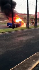 Incendio camioneta en McAllen