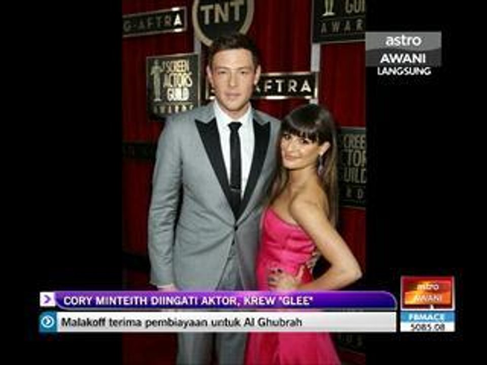 Cory Monteith diingati aktor, krew 'Glee'