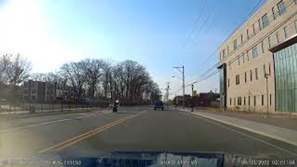 Motorcyclist Catches Flying Plastic Bag