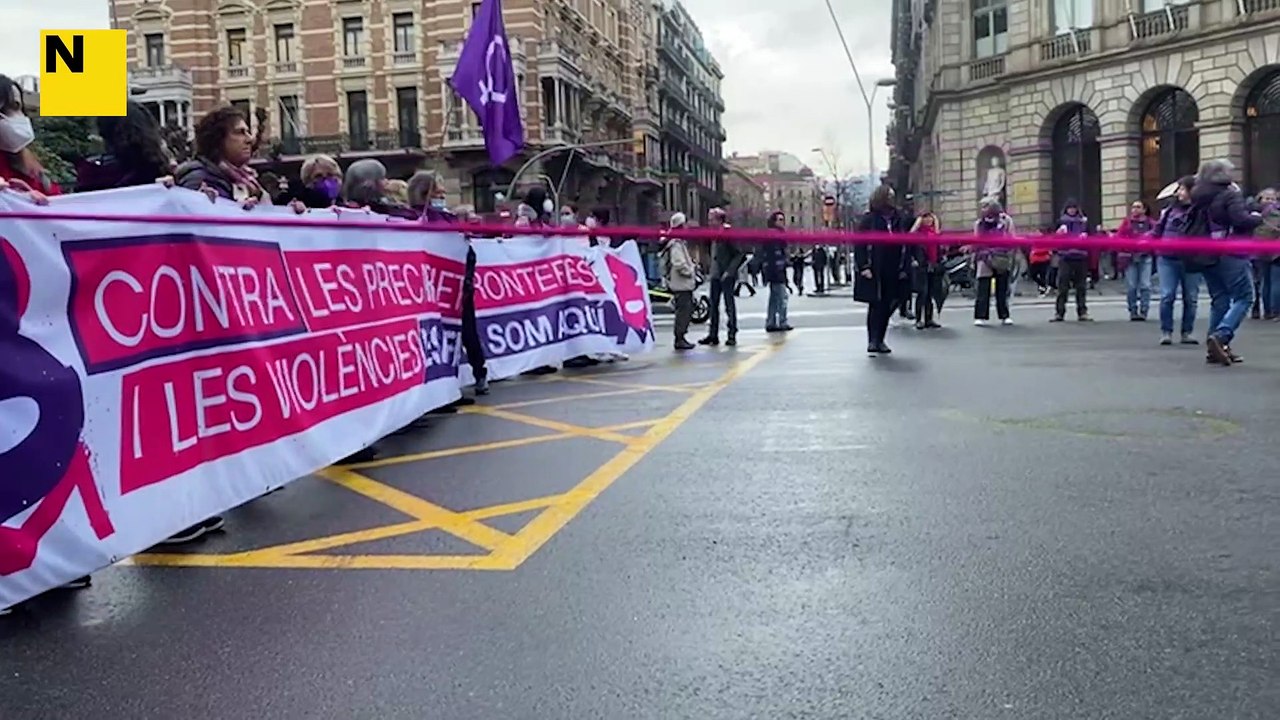 Capçalera d'organitzadores del 8-M