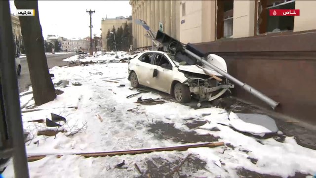 القصف الروسي.. كاميرا الجزيرة ترصد حجم دمار مدينة خاركيف