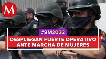 Colectivos marchan por día internacional de la mujer en CDMX