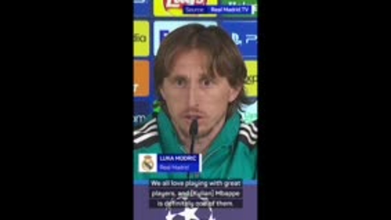 Luka Modric admits desire to play with Kylian Mbappe in the future