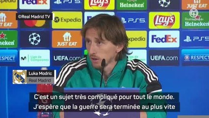 Guerre en Ukraine - Modric : "Dégoûté de voir ces images"