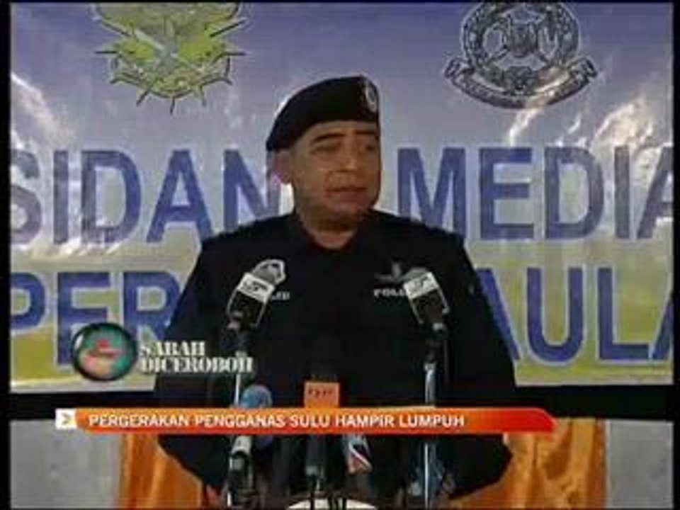 Pergerakan pengganas Sulu hampir lumpuh