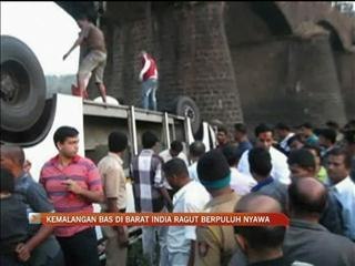 Kemalangan bas di India ragut berpuluh nyawa