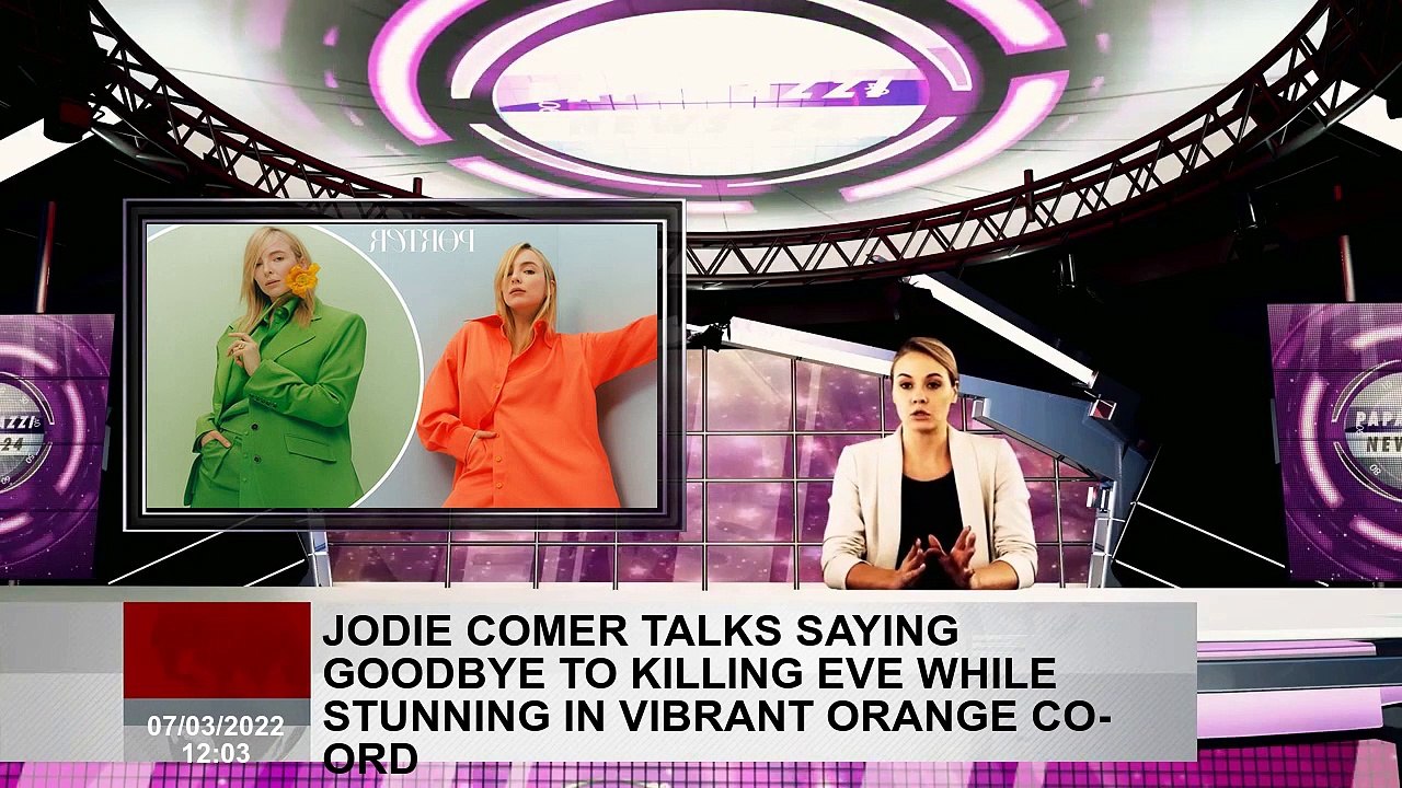 Jodie Comer talks saying goodbye to Killing Eve while stunning in vibrant orange co-ord