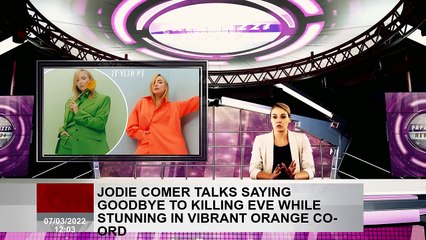 Jodie Comer talks saying goodbye to Killing Eve while stunning in vibrant orange co-ord