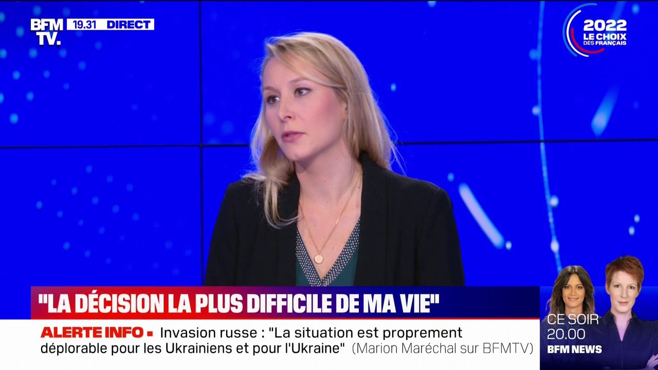 Marion Maréchal: Rejoindre Éric Zemmour a été la "décision la plus difficile de ma vie"