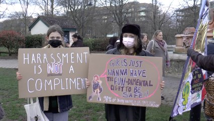Ashford campaigners hold a march to highlight violence against women