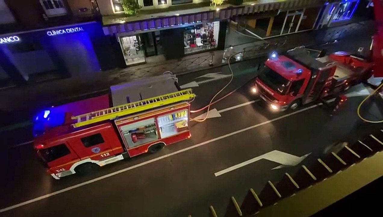 Incendio en la calle Padre Isla