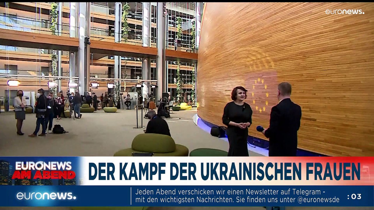 Frauentag im Krieg für die Ukraine - Euronews am Abend am 08.03.22