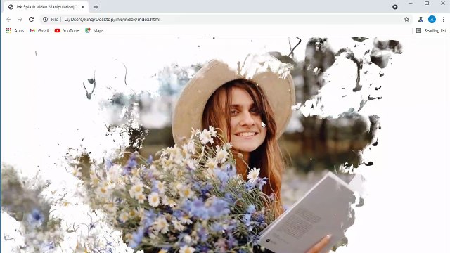 CSS Only Ink Splash Video Manipulation|CSS Only|CSS Tips | CSS Only Shapes|CSS Tricks|Online Design
