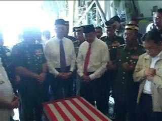 Bodies of two soldiers killed safely arrived