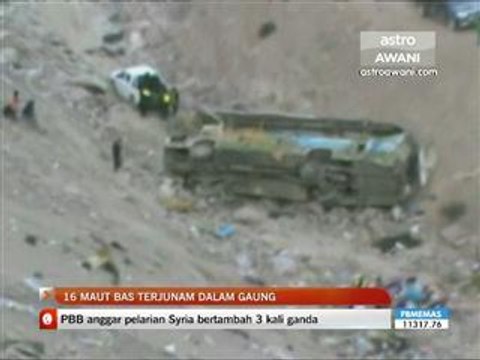 16 maut bas terjunam dalam gaung