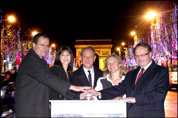 Les illuminations de noël avec Charlotte Gainsbourg