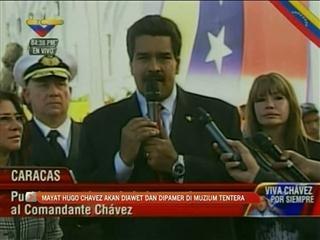 Mayat Hugo Chavez diawet, dipamer di muzium tentera