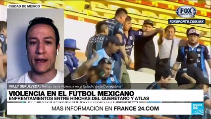 Willy Sepúlveda: "En el estadio de Querétaro no había policías resguardando a los visitantes"