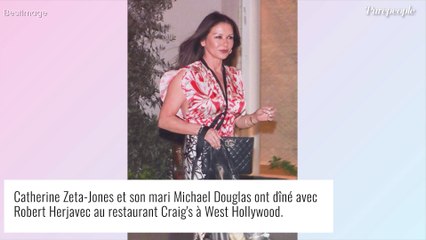 Catherine Zeta Jones en beauté pour dîner avec Michael Douglas