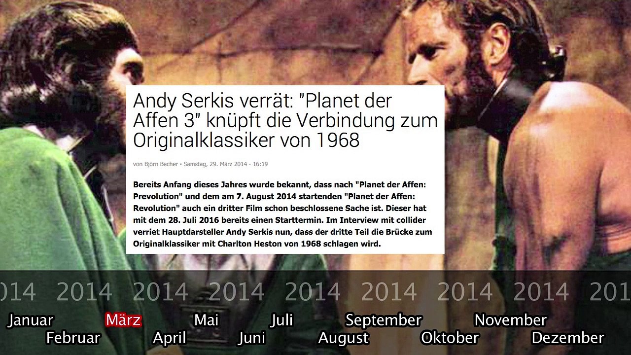 Was bisher geschah... alle wichtigen News zu 'Planet der Affen 3' auf einen Blick!